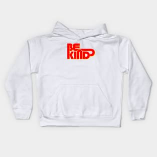 BE KIND - retro typography Kids Hoodie